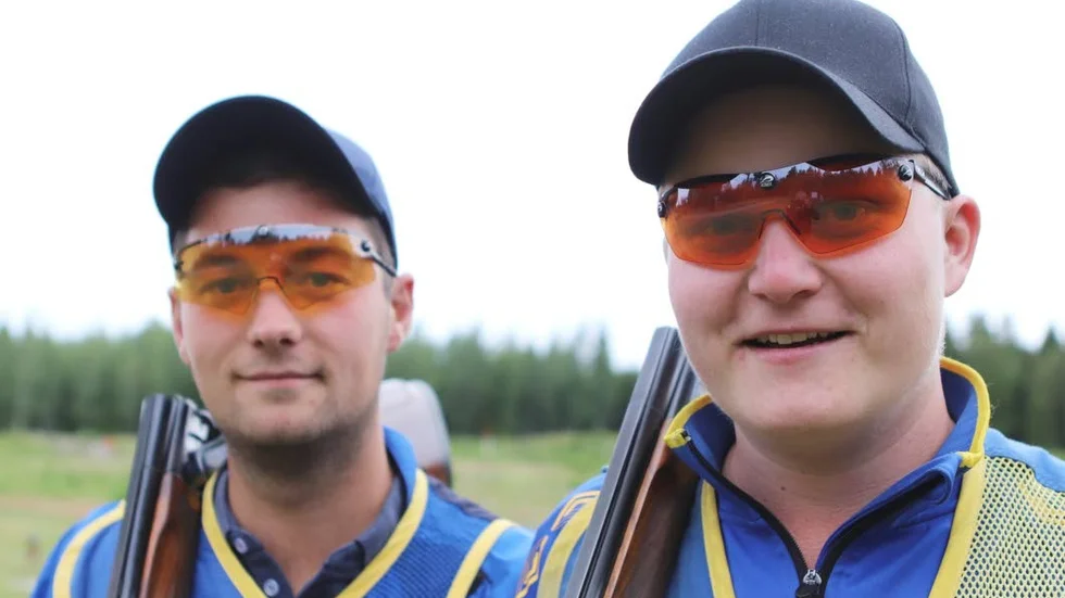 Gustav Pettersson och Edvin Moberg blev tillsammans med Fredrik Melin (saknas på bild) svenska mästare.
