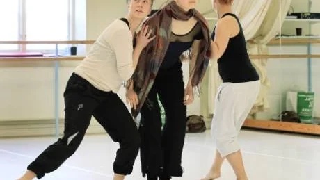 Proffsen. Hanna Strandberg, Karin Sandström-Lapukins och Camilla Myrdal är professionella dansare.