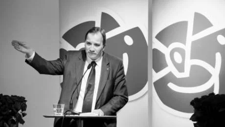 "Det finns ett skriande behov av socialdemokratisk politik", sa nyvalda partiledaren Stefan Löfven i sitt tacktal i lördags
