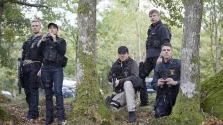 Gruppen för särskilda insatser: Jakob Eklund och stora överraskningen Mikael Tornving till höger. Foto: Nordisk film
