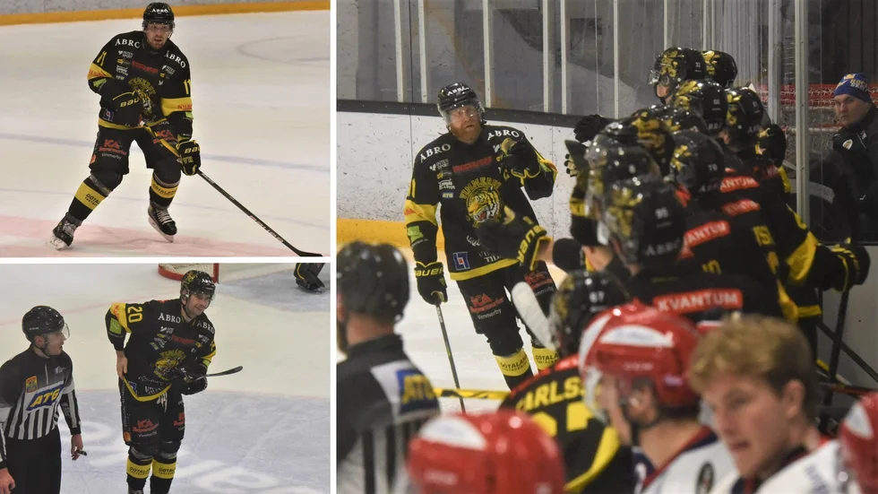 Några pusselbitar till. Sedan är Vimmerby Hockeys trupp klar, menar sportchefen Pelle Johansson. Aku Alho och Tatu Kokkola, till vänster, är två av spelarna som inte kommer vara kvar.