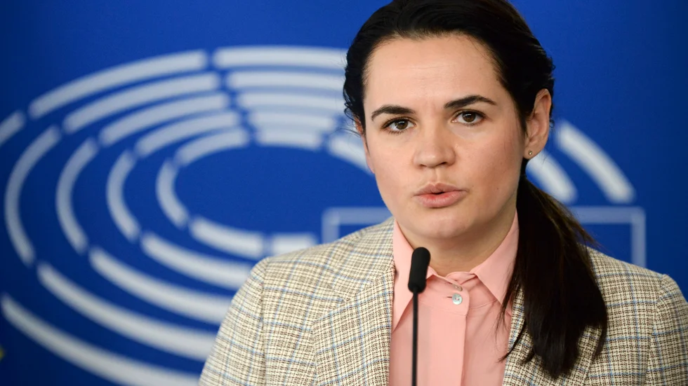 Den belarusiska oppositionsledaren och presidentkandidaten Svetlana Tichanovskaja. Arkivbild.