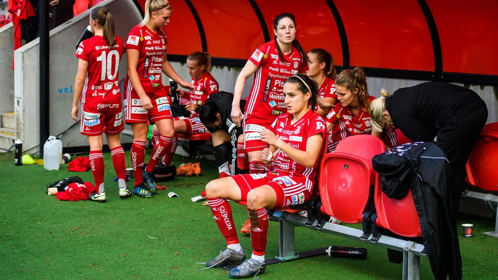Deppigt i piteåbåset efter 0-1-förlusten i Växjö.