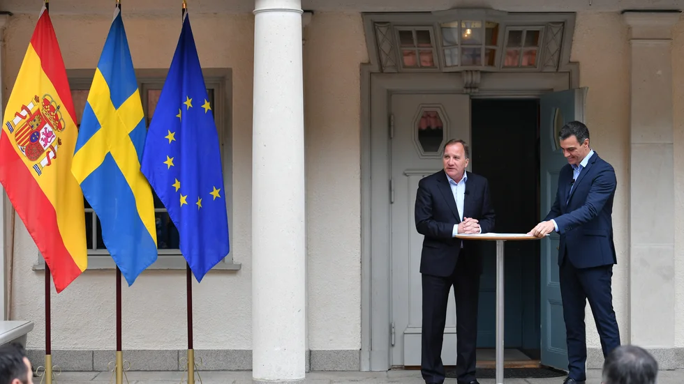 Spanien är ett av de länder som är aktuella för coronastöd. I juli tog Stefan Löfven emot Spaniens premiärminister Pedro Sánchez på Harpsund, bland annat för att diskutera krispaketet.