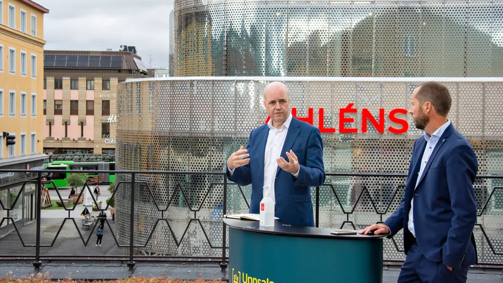 Fredrik Reinfeldt är ordförande för den förening som Uppsala kommun nu kommer att samarbeta med. Initiativet presenterades tillsammans med kommunalrådet Erik Pelling (S).