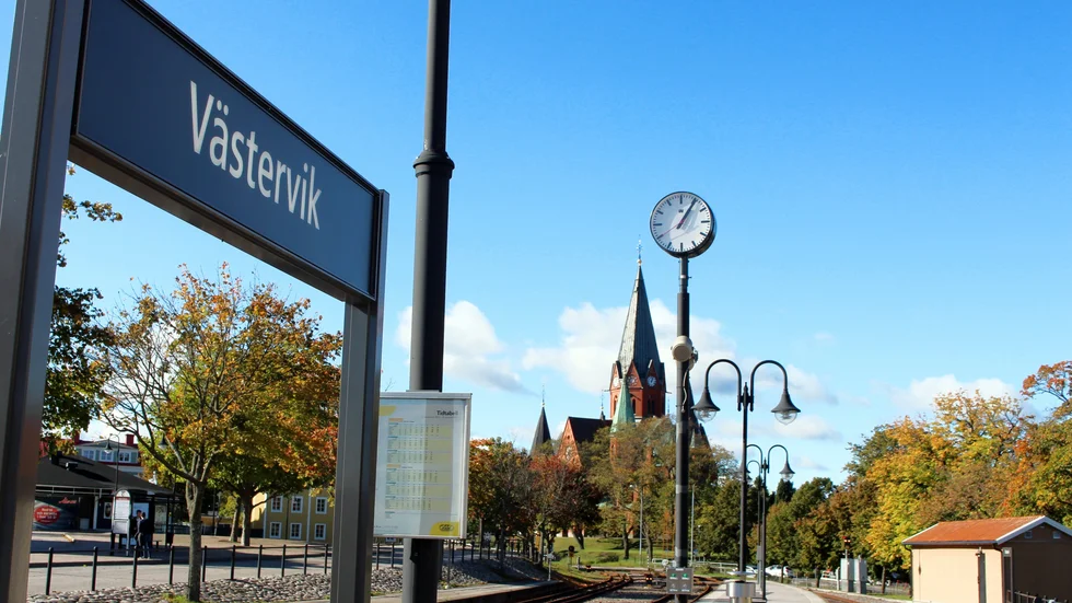 Det var vid resecentrum i Västervik som misshandeln ägde rum.