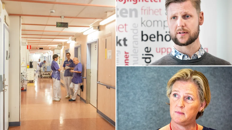 Pengar till fler vårdplatser och för att motverka delade turer är satsningar på områden där Region Gotland redan klarar sig bra. Roger Nilsson, HR-chef inom socialförvaltningen, och Marie Loob, hälso- och sjukvårdsdirektör.