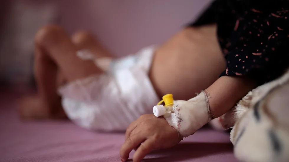 Jemen är i topp på listan över krigshärjade länder som akut behöver humanitärt stöd för att bland annat undvika svält bland barn. Arkivbild.