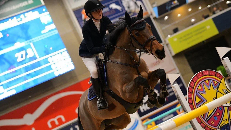 Anna Hästbacka och Esminka fick en bra start på det nya tävlingsåret.