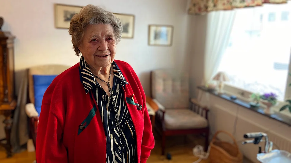 Elsa Dahlgren Palmer har levt ett rikt liv och slösar inte energi på att gå omkring och sura.