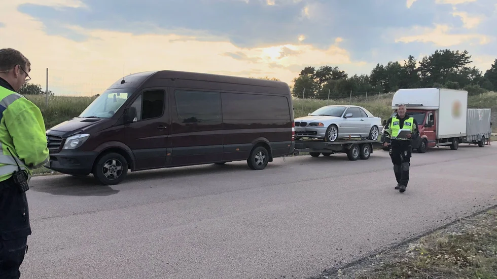 Enligt Björn Thunblad tog de fyra förarna det ödesdigra stoppet med ro. Trots dryga böter och tre återkallade körkort var stämningen god.