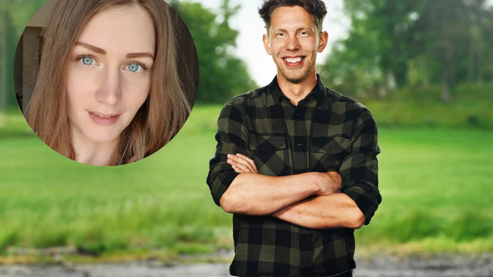 – Jag tänkte att en sån skulle man ha. Han hade ett blygt leende men ändå något bus i ögonen. Så beskriver Caroline Jonasson sin känsla när hon såg Erik Bolang i TV4.