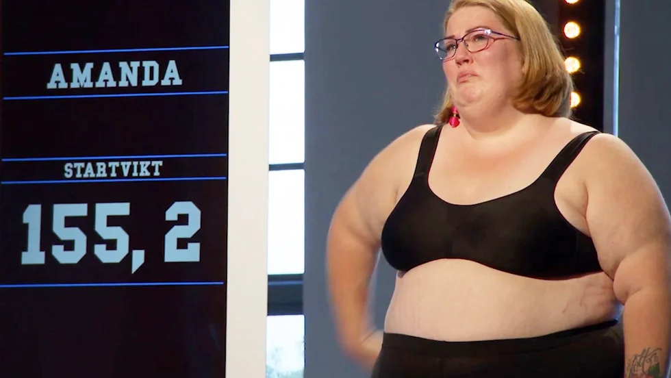 Gotlänningen Amanda Krimi deltar i programmet "Biggest loser".