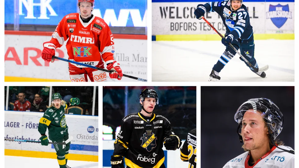 Jonathan Dahlén, Wilhelm Westlund, Olle Liss, Anton Holm och Filip Cruseman.