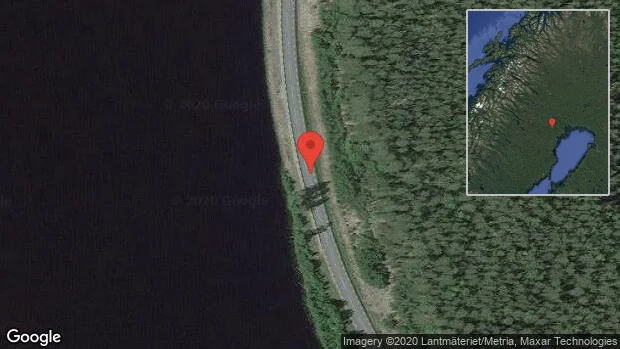 Skadat vägparti skapar störningar i trafiken på väg 670