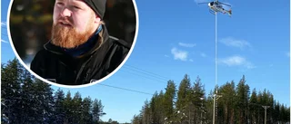 Kvistar ledningsgatan från helikoptern: ”Gäller att hålla tungan rätt i mun och låta sågen jobba”
