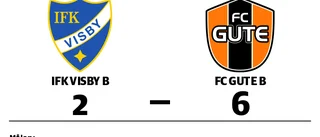 Seger för FC Gute B borta mot IFK Visby B