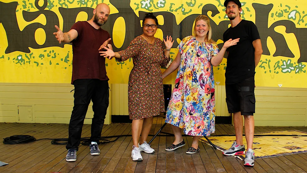 Daniel Holmgren, Emma Andrén, Jenny Bringeland och Gunnar Bringeland är laddade inför måndagskvällens sändning av Måndagskväll.