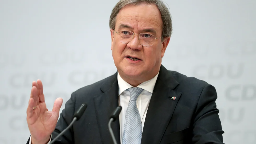 CDU:s partiordförande Armin Laschet kräver att en ledamot från hans parti helt lämnar förbundsdagen. Arkivbild.