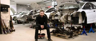 Hans jobb: Att meka med rallybilar på heltid