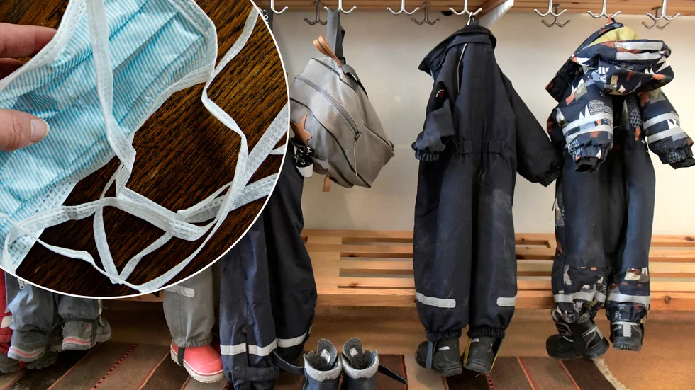Förskolorna i Eskilstuna har numer tillgång till munskydd och visir – som dock ska användas sparsamt.