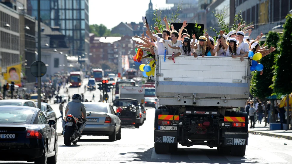 Studentflak förbjuds även nästa år. Arkivbild.