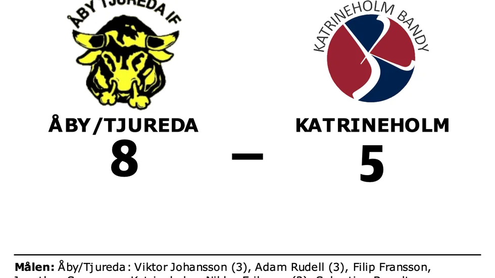 Åby/Tjureda IF vann mot Katrineholm Bandy