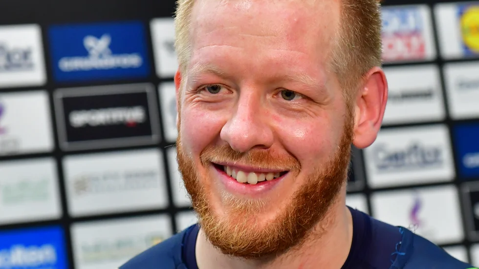 Jim Gottfridsson var lycklig efter segern i semifinalen.