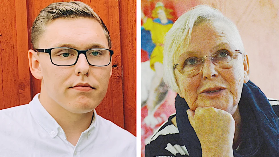 Ordförnadeskifte i Vimmerby Arbetarkommun. Eva Berglund t.h tar över efter Daniel Nestor. "Det känns tryggt, hon har varit med länge" säger han. Båda har nu siktet inställt på valarbetet inför 2020 som går igång nästa år.