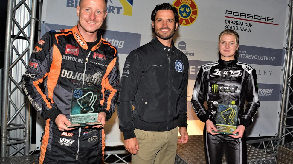 Tvåan Joey Hanssen från Nederländerna, Motorprinsen och vinnaren Mathilda Olsson från Uppsala.