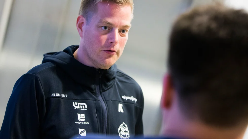 Per Kenttäs Björklöven spelade sin första träningsmatch borta mot Luleå Hockey. 