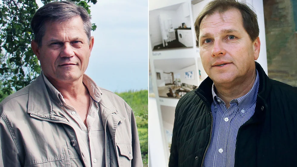 Magnus Gustafsson och Lars Åke Landén har inte märkt någon oro bland hyresgästerna ännu.