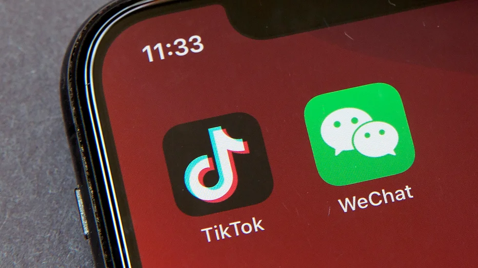 Det kan bli stopp för nya nedladdningar av Tiktok och Wechat i USA på söndag. Arkivbild.