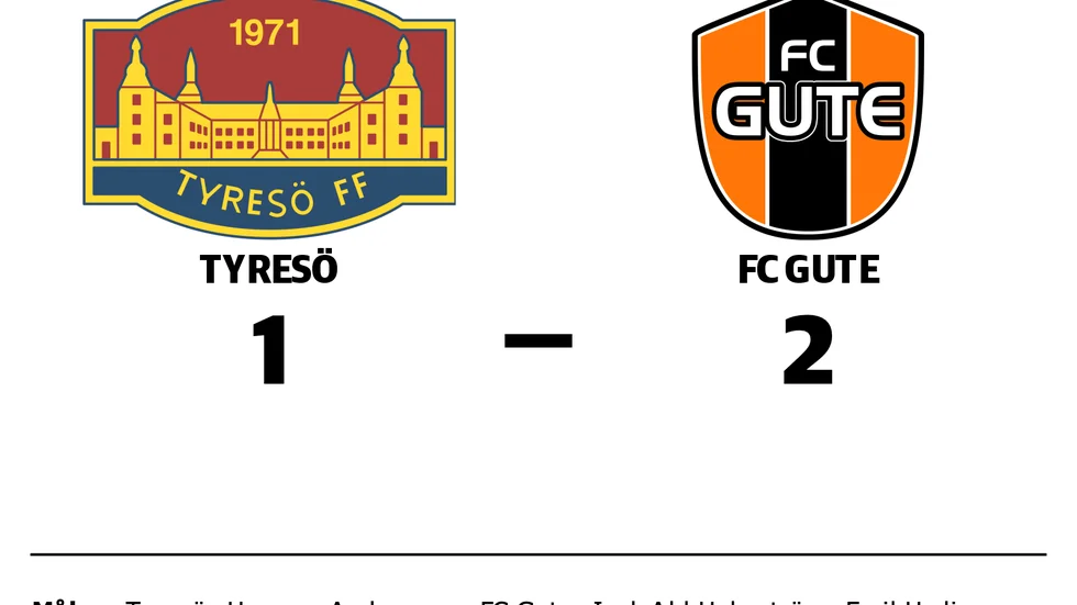 Tyresö förlorade mot FC Gute