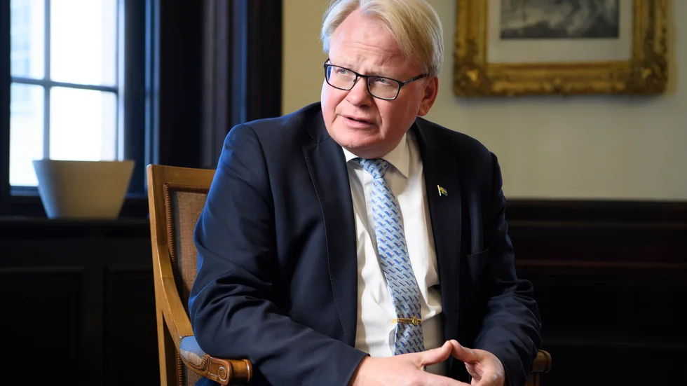 Försvarsminister Peter Hultqvist. Arkivbild.