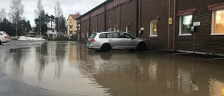 Vattenläcka i centrala Piteå   