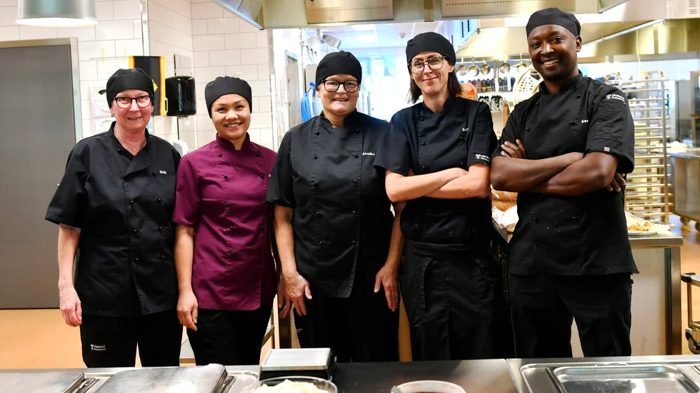 Kicki Nilsson, Geng Lunqvist, Annika Stenmark, Sara Persson och Gerald Kwizera är de kockar vars mat varit mycket uppskattad i början på läsåret.