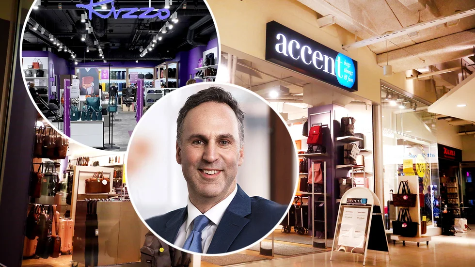 Accent blir Rizzo efter att ägarna byter namn från Venue retail group till Rizzo group. Märkeskedjan har en Accentbutik i Eskilstuna centrum i köpcentret 21:an. På bild företagets vd Lars Fins.
