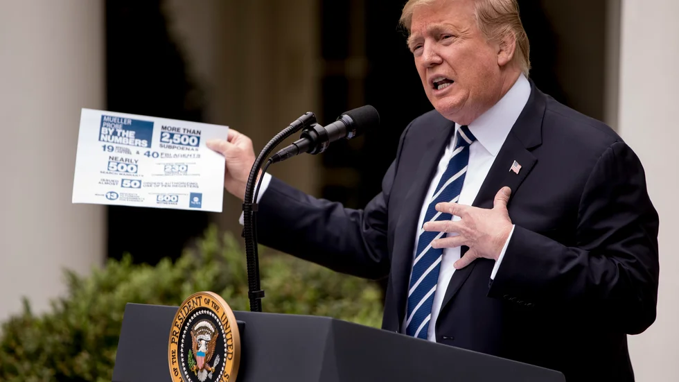 USA:s president Donald Trump har ett särskilt sätt att twittra när han blir ansatt i medier, enligt en ny studie. Arkivbild.