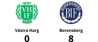 Borensberg utklassade Västra Harg – seger med 8-0