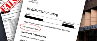 Misstänks ha förfalskat intyg – för att få studentrabatt