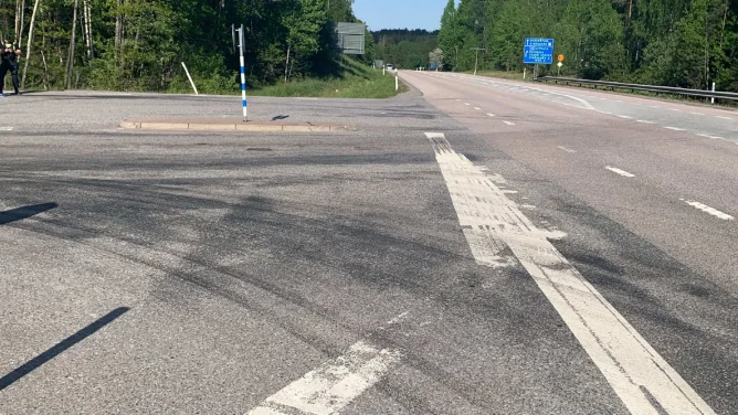 Här inträffade olyckan.