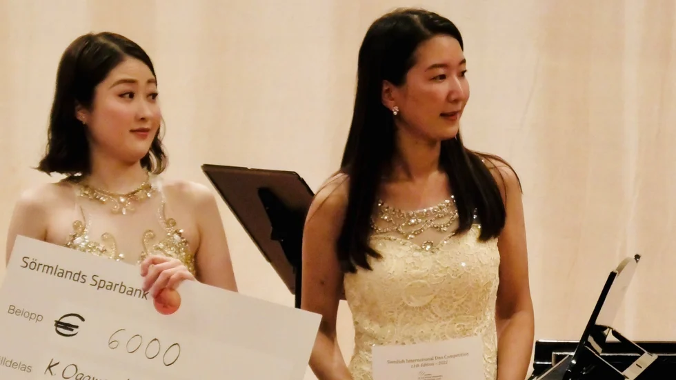 Kyoko Ogawa, violin och Yui Harashima, piano.