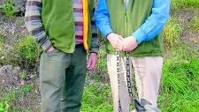 Ny modell för älgjakten. Jaktvårdskonsulent Bengt Andersson och Folke Fagerlund, Jägareförbundet, berättade i går om ny gemensamt älgförvaltning i Kalmar län som fått fint gensvar hos jägarna.  Foto: Margareta Ljungblad