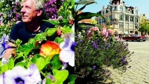 Mannen bakom prakten. Under sina 14 år som stadsträdgårdsmästare har Jan Dahlin förskönat stadsbilden med sina blommor. Foto: Mattias Ahlm
