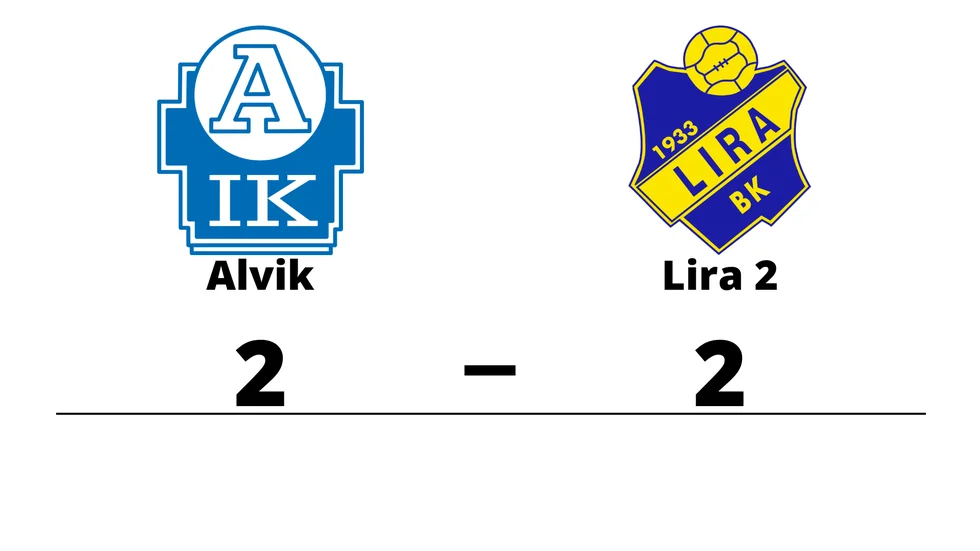 Alviks IK spelade lika mot Lira BK 2