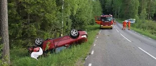 Smet från platsen efter krasch mot träd