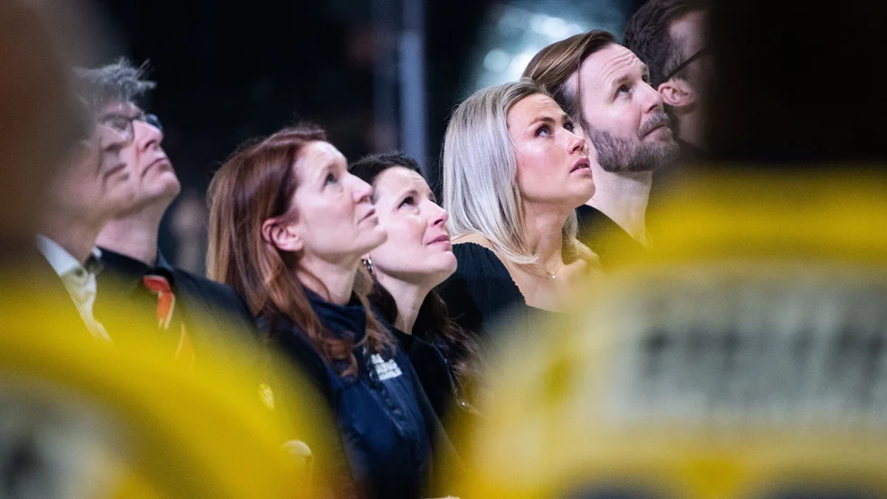 Bianca Salming innan hyllningsmatchen för Börje i Gävle.