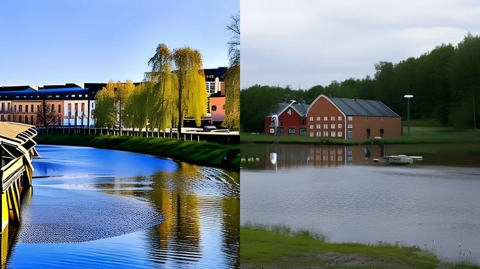 När Sören Andersson knappar in "Nyköping", eller "Nyköpingshus" skapar verktyget Night café bilderna utifrån den digitala information som den hittar.