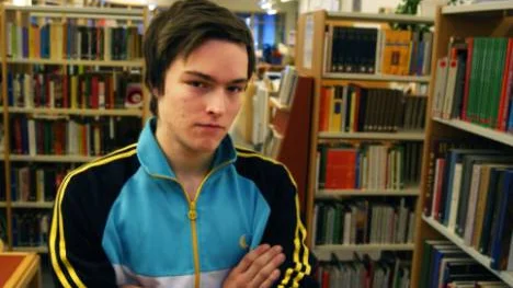 Dennis Danhall studerar sista året på gymnasiet och nu är han redo för politikens hetluft.FOTO: David Carr